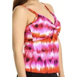 Miraclesuit Roswell Ikat‎ Underwire Twist Swimsuit Tankini Top 8
